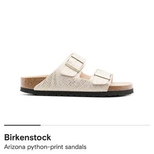 Birkenstock Arizona Python-Print Sandals